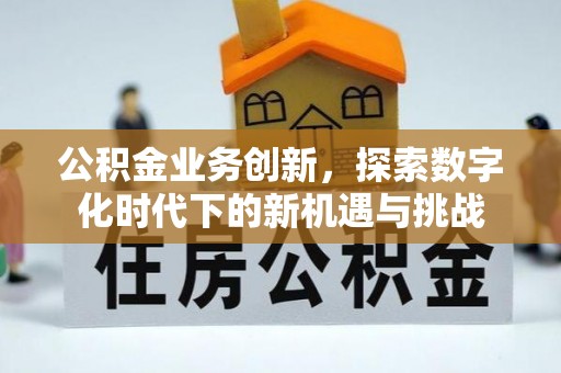 温岭公积金业务创新，探索数字化时代下的新机遇与挑战