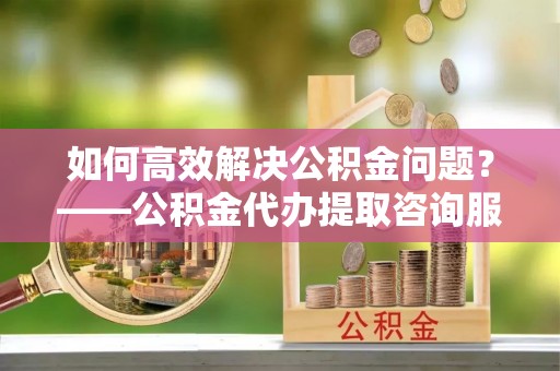 温岭如何高效解决公积金问题？——公积金代办提取咨询服务指南