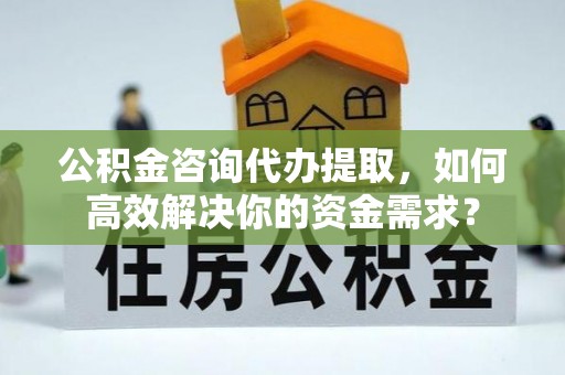 温岭公积金咨询代办提取，如何高效解决你的资金需求？